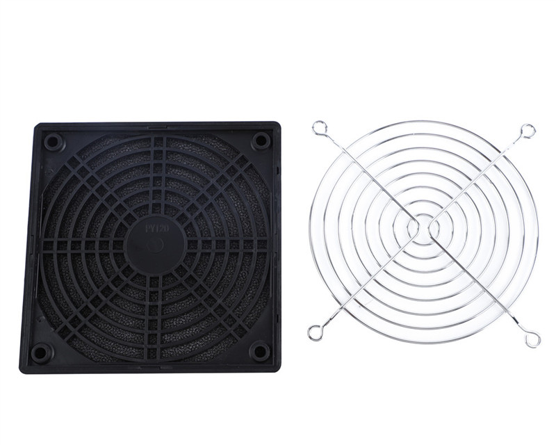 PBT 120MM éventail filtre noire coloer